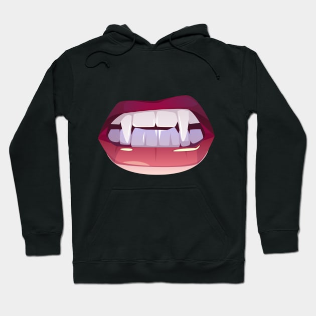 Halloween Fangs Hoodie by The Gift Hub